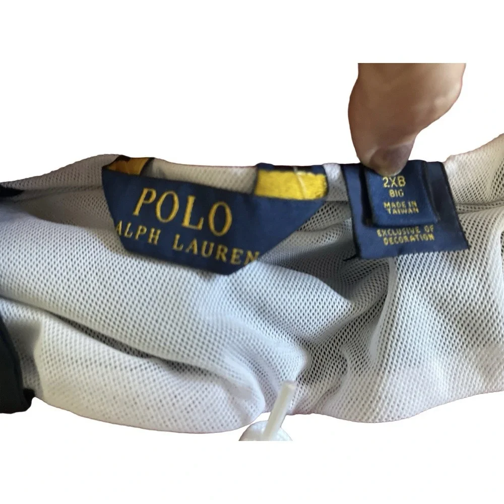 Polo Ralph Lauren Swim Trunks Mens 2XL Black Mesh Lined Pony Logo Shorts